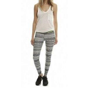 Nike Pro Hyperwarm 8 Bit Digital Camo Neon Leggings Size Small